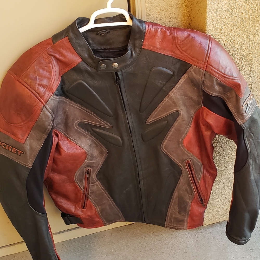 Vintage Joe Rocket Motorcycle Jacket 2X sz 50